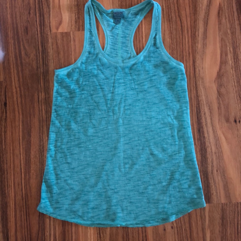 Green racerback tank